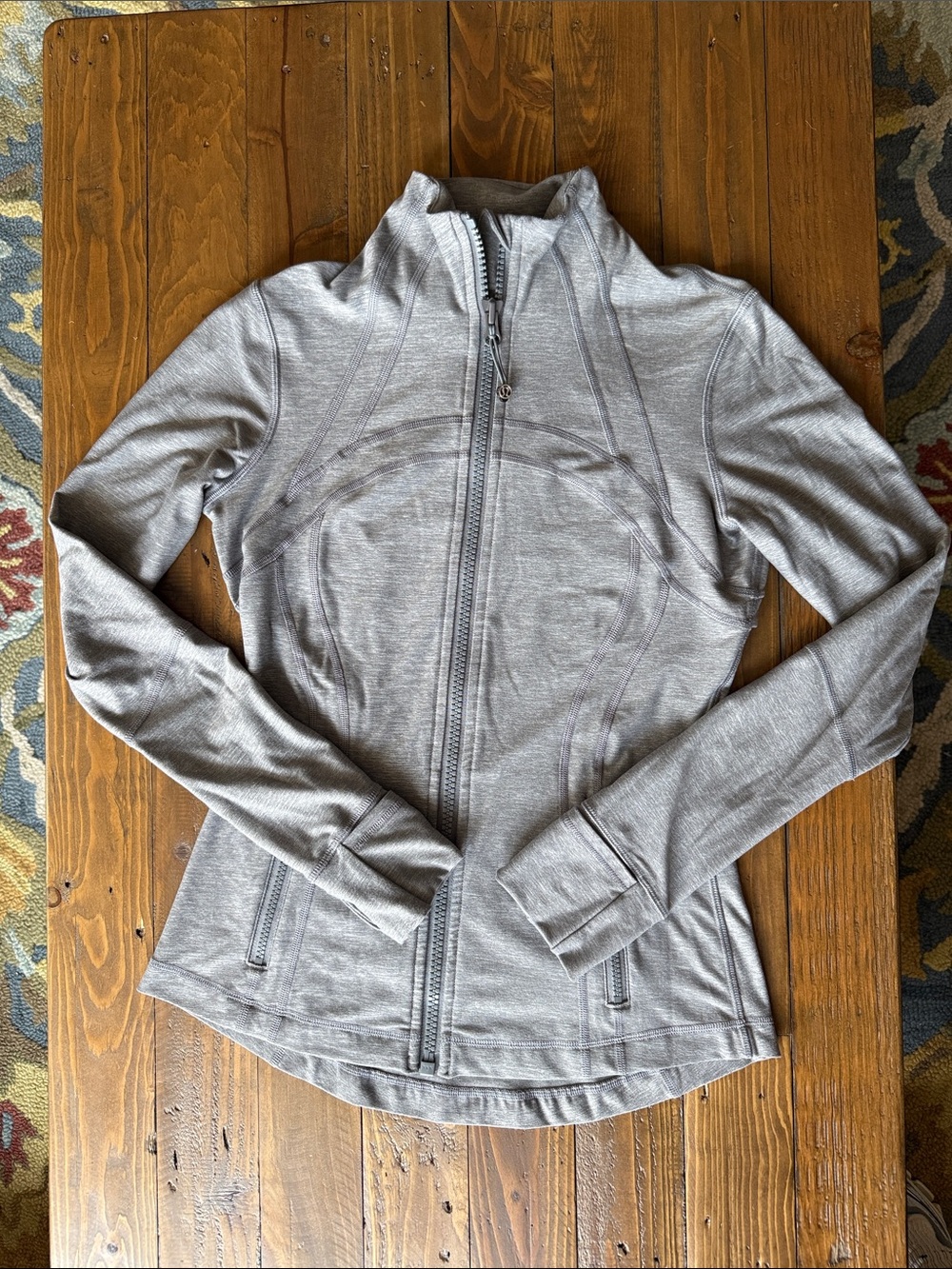Lululemon Gray Full-Zip Active Jacket